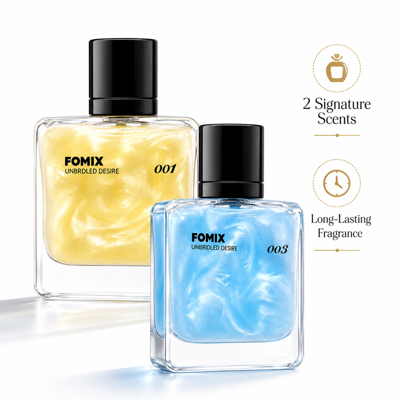 Perfume Fragrance Gift Set - FOMIX ชุดน้ำหอมสำหรับผู้ชาย 2 ชิ้น, กลิ่นหอมสดชื่นจากทะเลและกลิ่นอบอุ่นเย้ายวนติดทนนาน, น้ำหอม