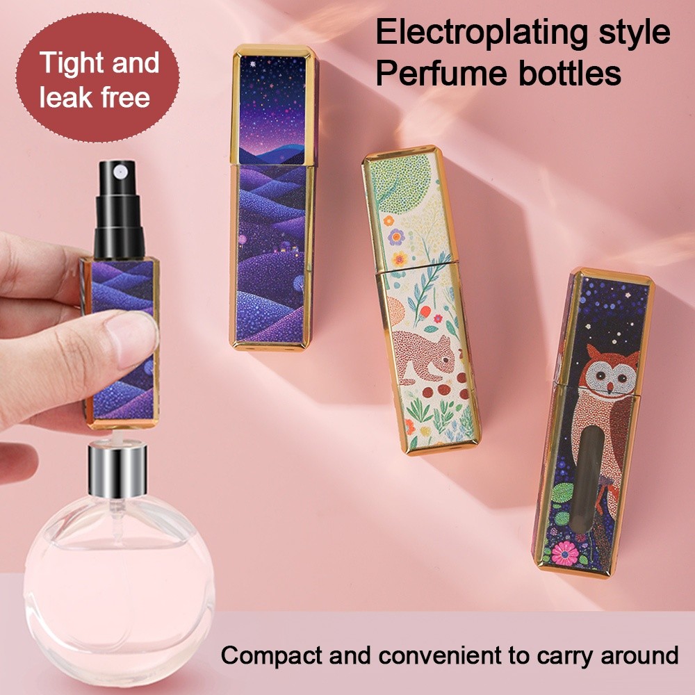 Perfume Fragrance Booster - ใหม่ 5ml มินิขวดน้ําหอมรีฟิลคอนเทนเนอร์เครื่องสําอางที่ว่างเปล่าแบบพกพา Sprayer สเปรย์หมุนขวด