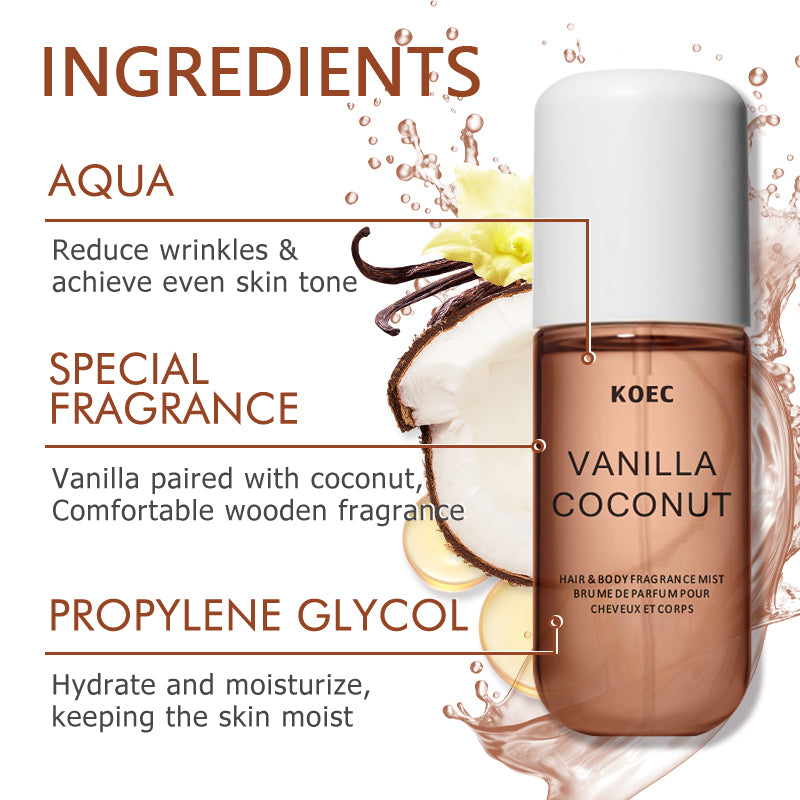 KOEC น้ําหอมกลิ่นวานิลลาและมะพ - Perfume Fragrance Mist บทวิจารณ์และราคา